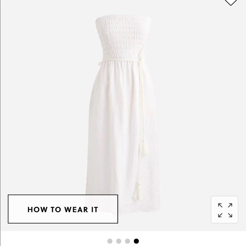 Banana Republic white linen dress